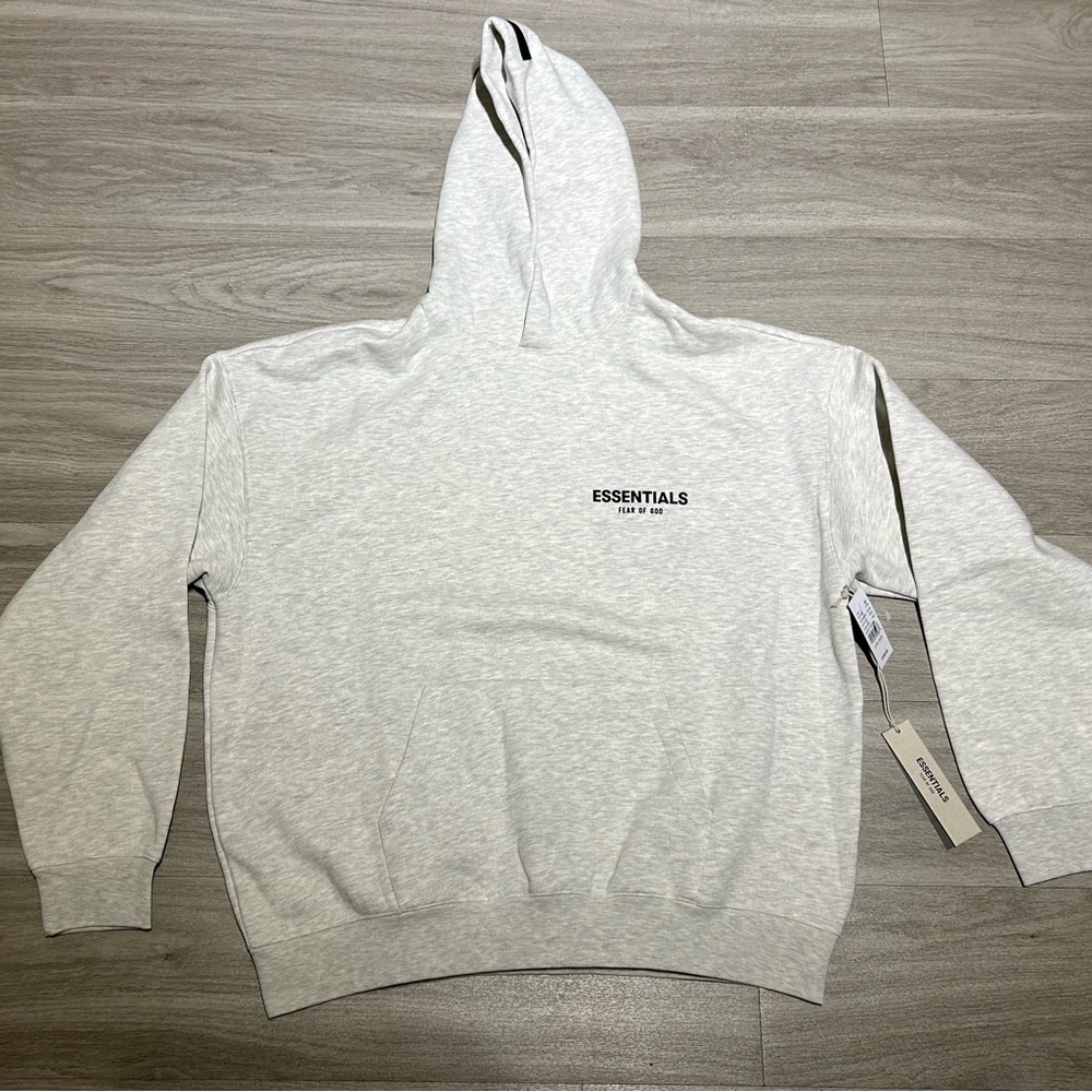 Fear Of God Essentials Light Oatmeal Hoodie
